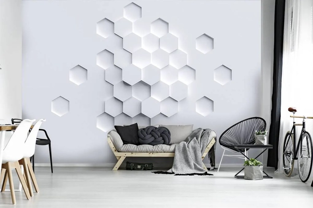Fototapet - Hexagon (152,5x104 cm)