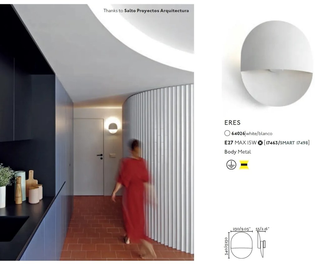 Aplica perete ambientala design modern ERES alba