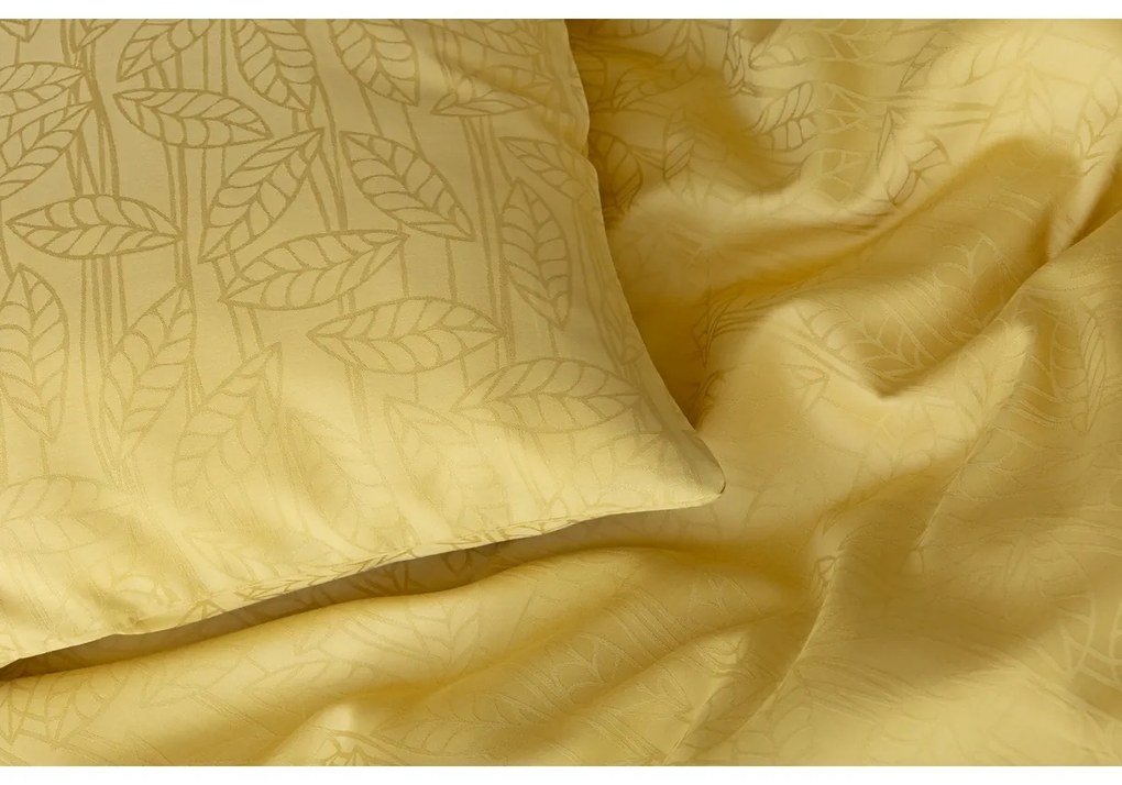 Llenjerie de pat Matějovský Bamboo damask SofieCamel Gold, 140 x 220 cm, 70 x 90 cm, 140 x 220 cm, 70 x 90 cm