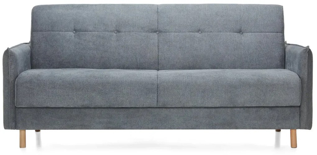 Canapea Extensibilă 3 locuri STONE, cu ladă de depozitare, 210x70x98 cm, Aston-Gri