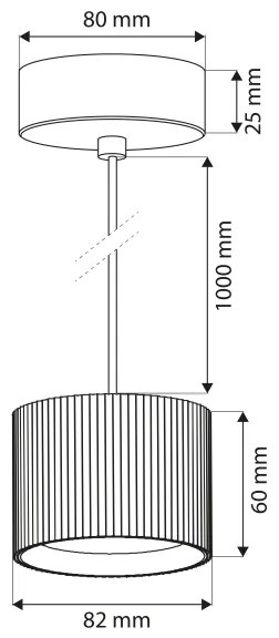 BRILAGI - LED Lustră pe cablu STRIPY 1xGX53/15W/230V pr. 82 mm albă