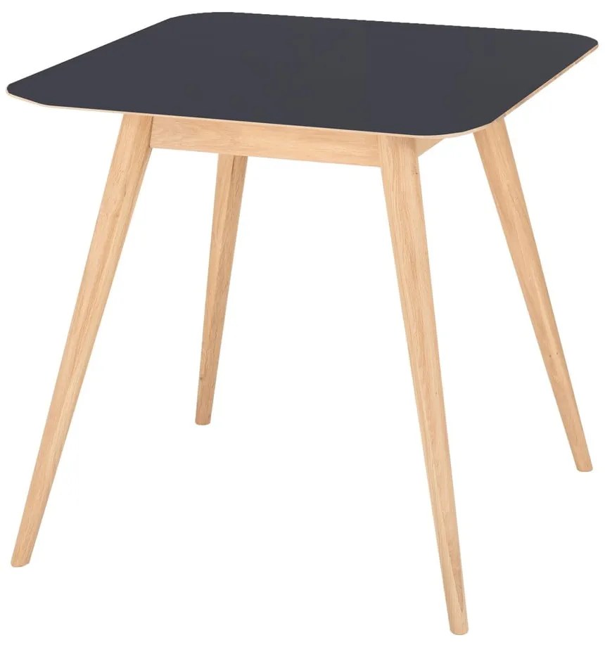 Masă de dining din lemn de stejar 80x80 cm Stafa – Gazzda