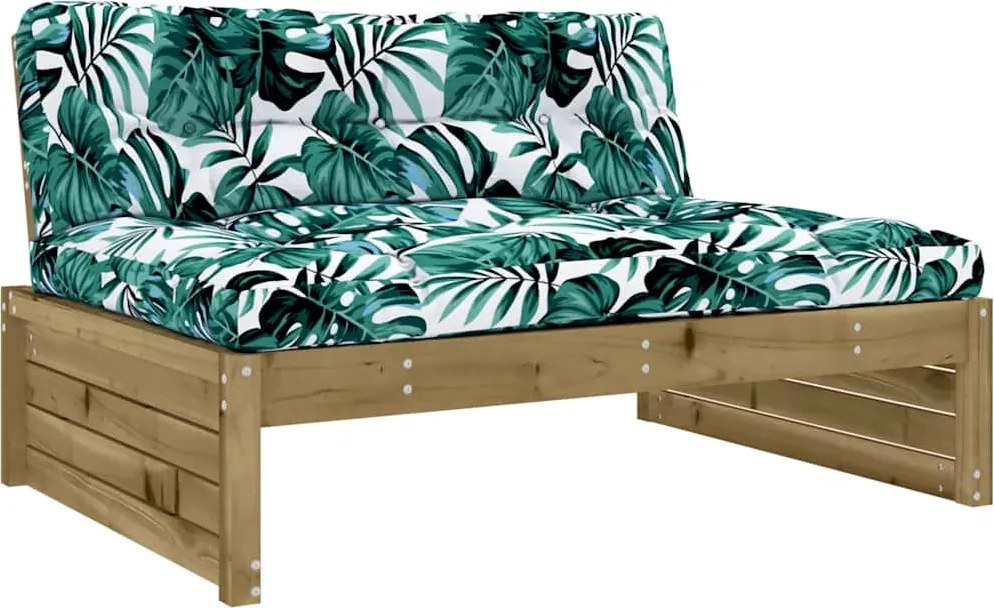 vidaXL Canapea de mijloc, 120x80 cm, lemn de pin impregnat