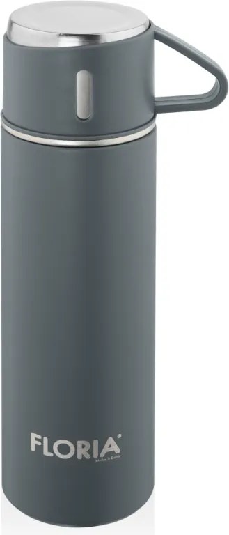 Termos Zilan ZLN0745 din inox, capacitate 500ml, 3 capace care pot fi folosite pe post de cana