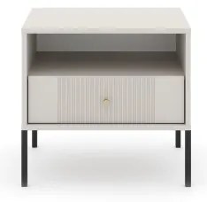 Noptieră LUE, bej/negru