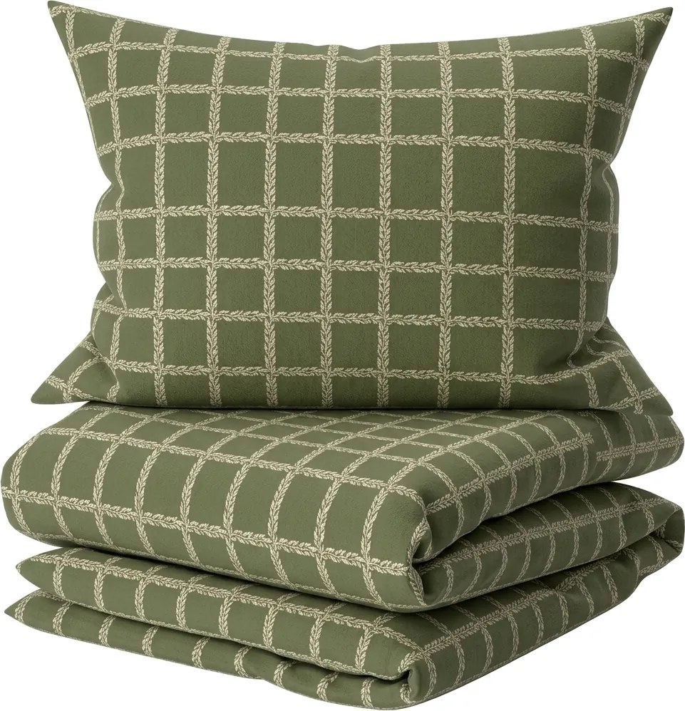 Lenjerie de pat din bumbac Renforce BLOMORA verde Dimensiune lenjerie de pat: 70 x 90 cm | 140 x 200 cm