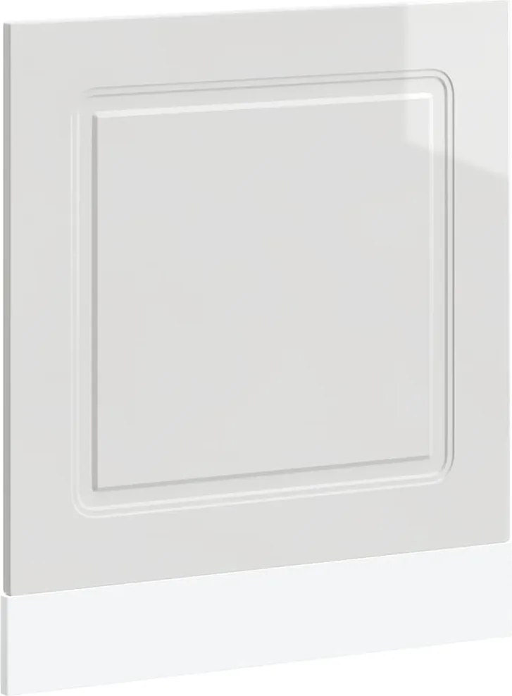 vidaXL Panou pentru mașină spălat vase alb lucios lemn de prelucrare