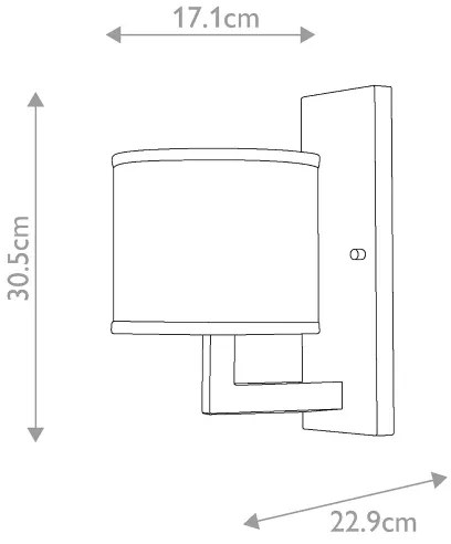 Hinkley HK-HAMPTON1-BB - Aplică de perete HAMPTON, 1xE27/60W/230V, aurie