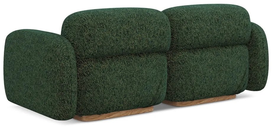 Canapea modulară verde-închis 190 cm Ailani – Makamii