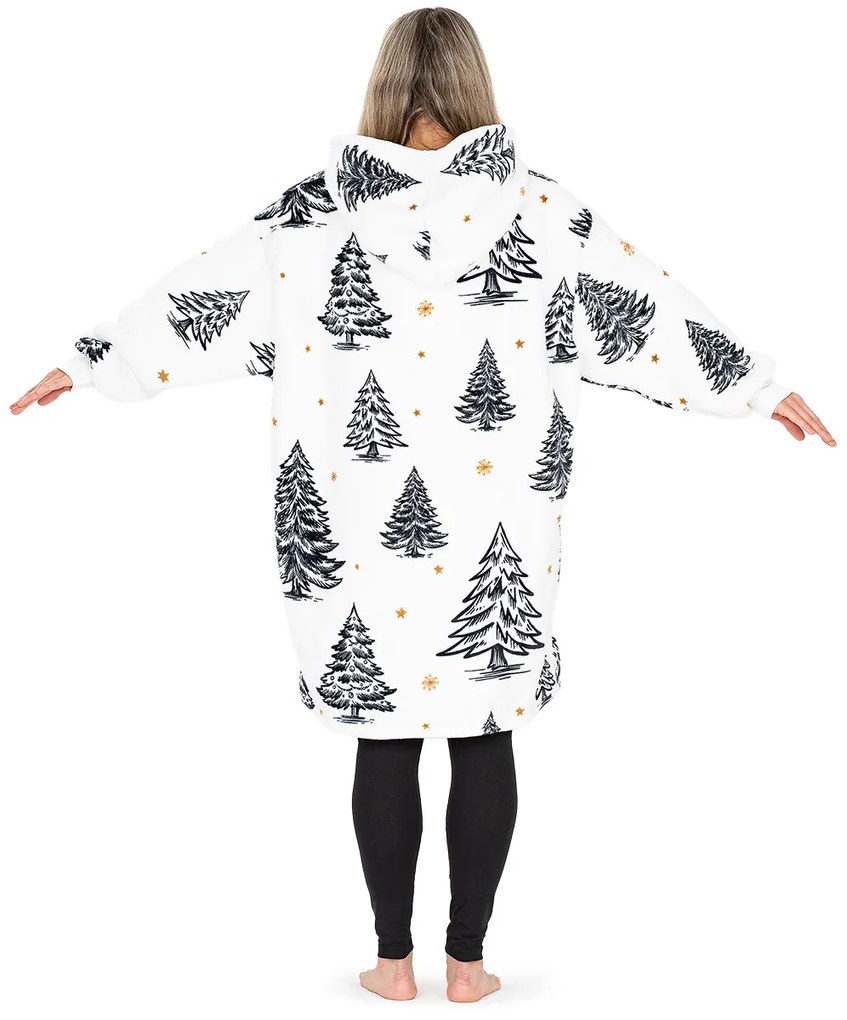 Hanorac din micropluș 4Home Frosted Trees, uni M – pentru femei