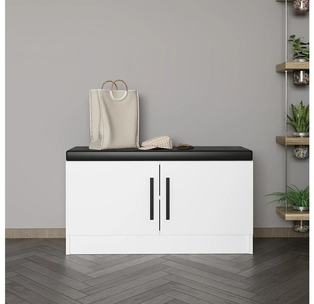 Dulap pentru pantofi Noarah (alb). 1102394