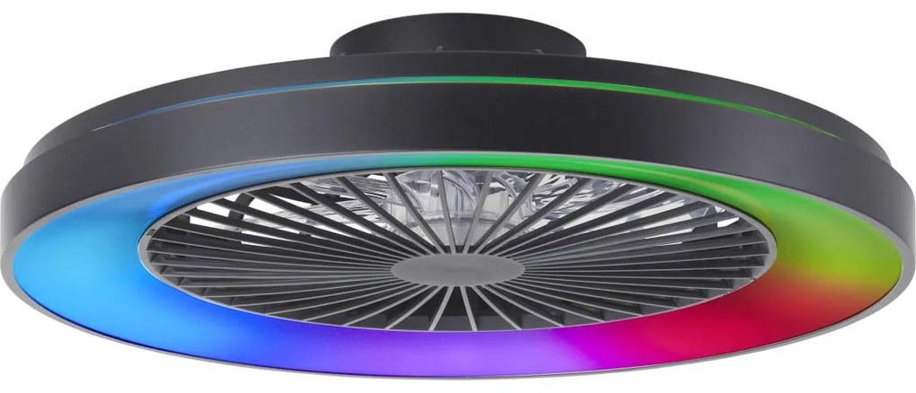 Ventilator LED RGBW dimabil de tavan Brilliant MAZZARO LED/24W/230V + telecomandă