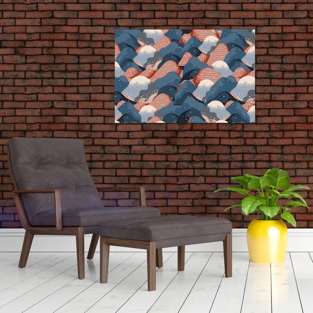 Tablou - Valuri și dealuri (90x60 cm)