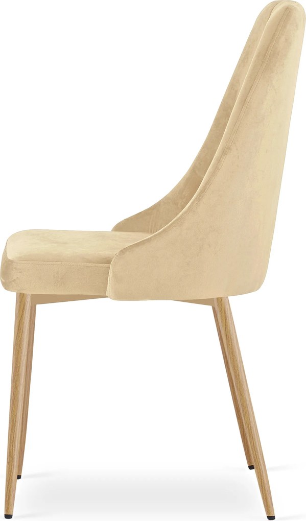 Scaun de dining IMOLA VELVET, bej
