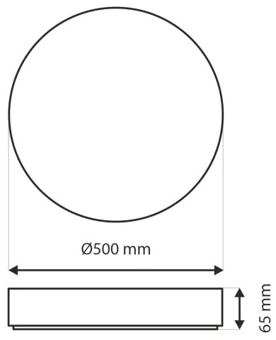 Plafonieră LED dimabilă DRINA LED/36W/230V 2700-6500K + telecomandă