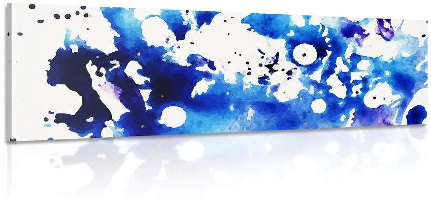 Tablou abstracție de artă albastră