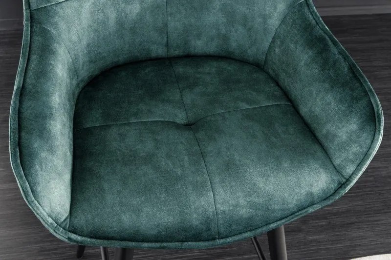 Set 2 scaune de bar Euphoria albastru petrol