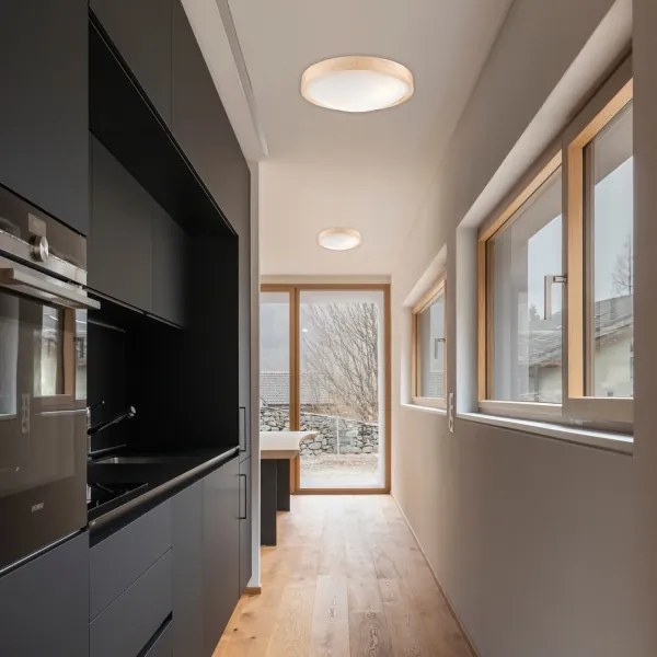 Plafonieră NATURAL SLIM 2xE27/60W/230V ø 37 cm pin