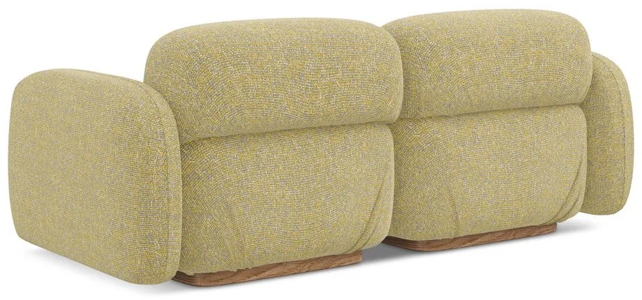 Canapea modulară galbenă 190 cm Ailani – Makamii