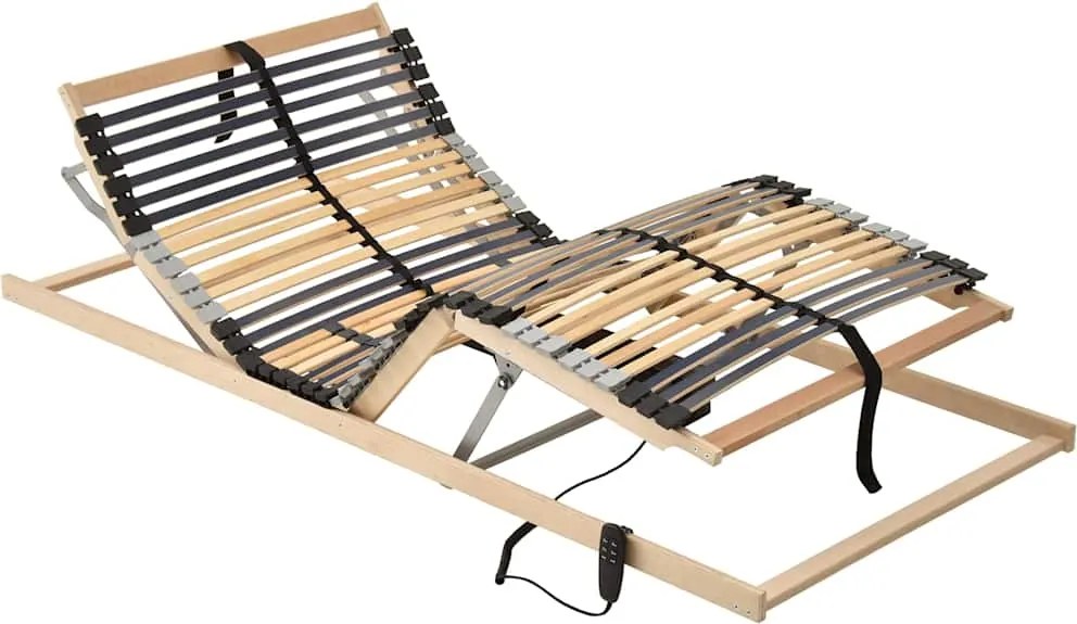 vidaXL Bază cu lamele Maro 80 x 190 cm Lemn de fag masiv