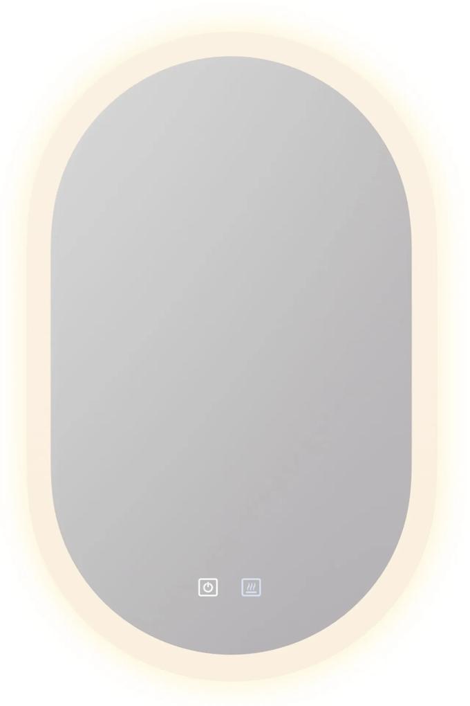 blumfeldt Caledonian, oglinda de baie LED, design LED IP44, 3 temperaturi de culoare, 45 x 80 cm, reglabila, functie anti-aburire, buton tactil