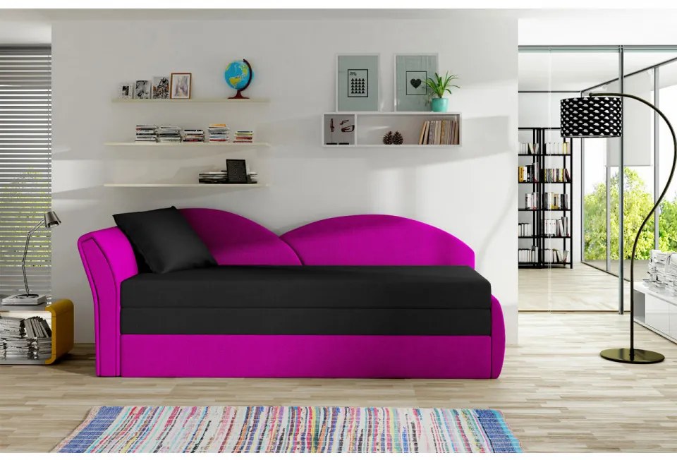 Canapea extensibila cu spatiu pentru depozitare, 218 x 80 x 77 cm, Aga L, Eltap (Culoare: Gri inchis, Verde inchis)