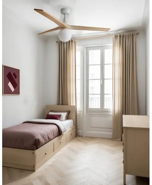 FARO 34280WT-11L KLIM M ventilator 1xE27/15W/230V pin/ alb, pr. 125 cm WT+DO