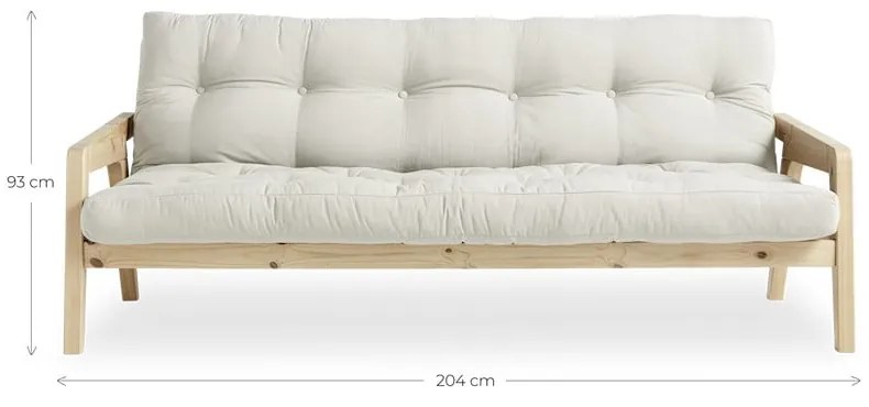 Canapea verde extensibilă cu tapițerie din catifea reiată 204 cm Grab - Karup Design
