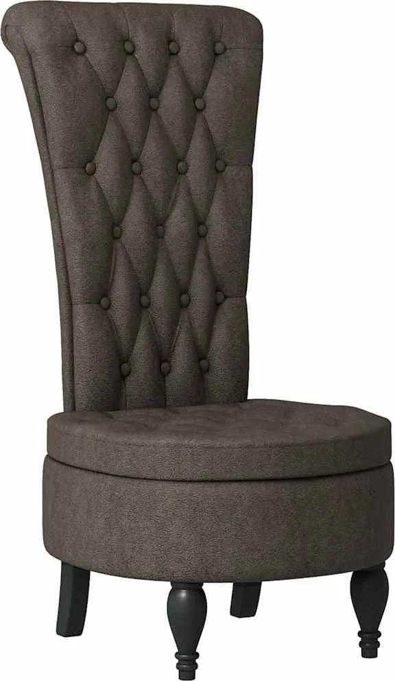 vidaXL Fotoliu slipper Gri închis 56,5 x 70 x 110 cm