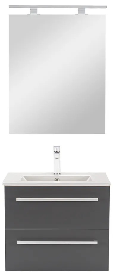 Mobilier complet de baie Vario Clam 60 stejar-antracit