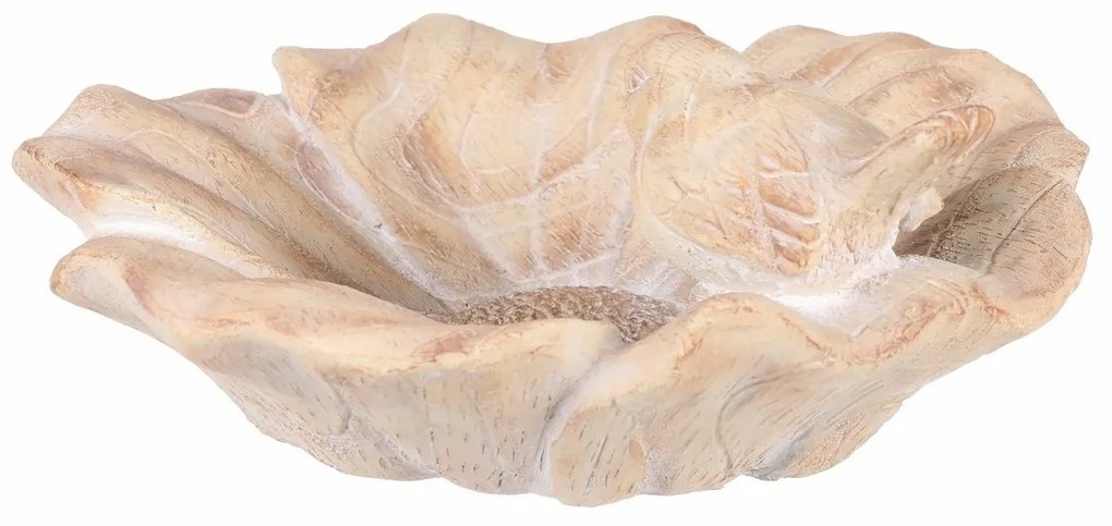 Adăpătoare pentru păsări cu flori și păsărel,ceramică MgO, 36 x 38 x 16 cm