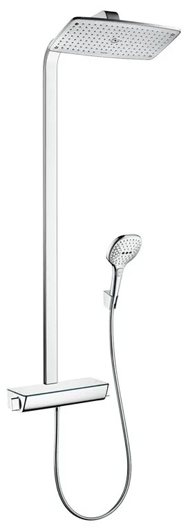 Coloana dus cu baterie si termostat Hansgrohe, Raindance Select E 360, crom