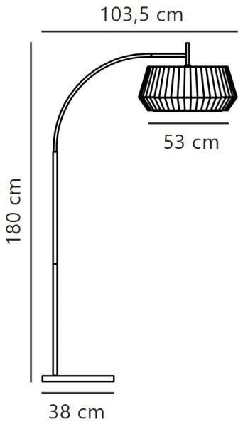 Lampadar Nordlux DICTE 1xE27/60W/230V negru/alb