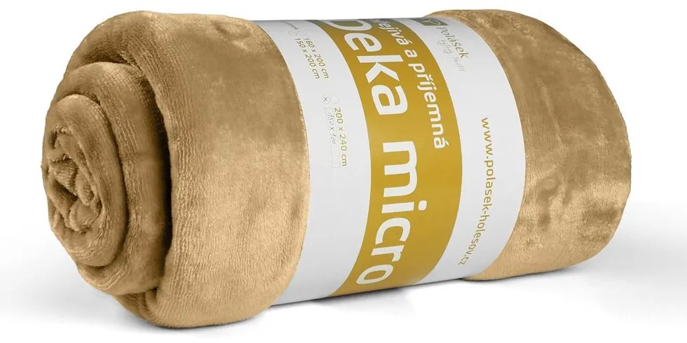 Pătură din microflanel cu imitație de mielușel