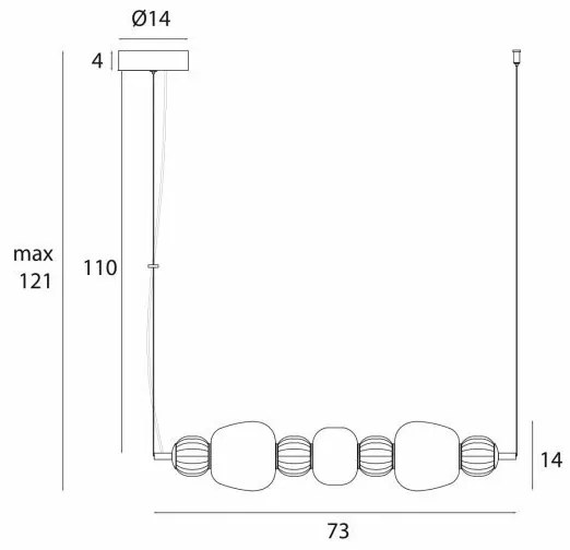 Lustra suspendata LED Modern 28w