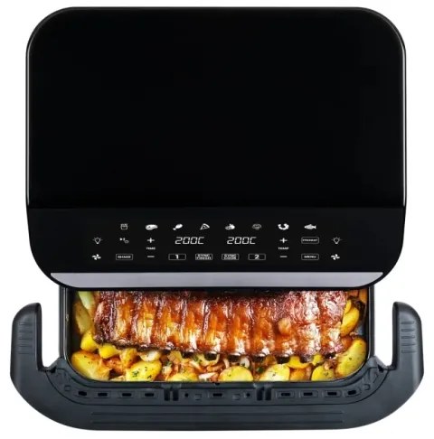 Friteuză cu aer cald dublă digitală multifuncțională TESLA Electronics AirCook 10 l 2400W/230V