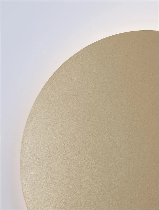 Aplica LED de perete design ambiental CYRCLE 30cm aurie
