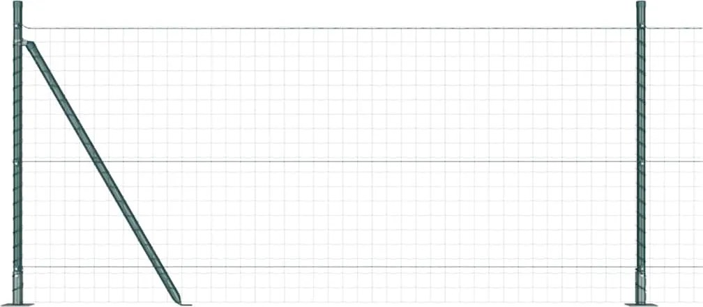 vidaXL Stâlp de gard. 26 pcs Gri 3,2 x 3,2 x 110 cm