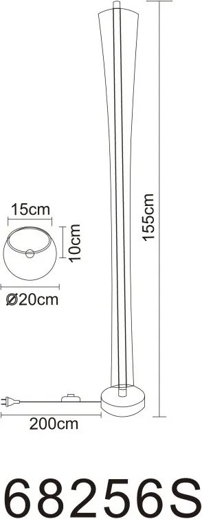 Lampadar LED design modern MALINDA