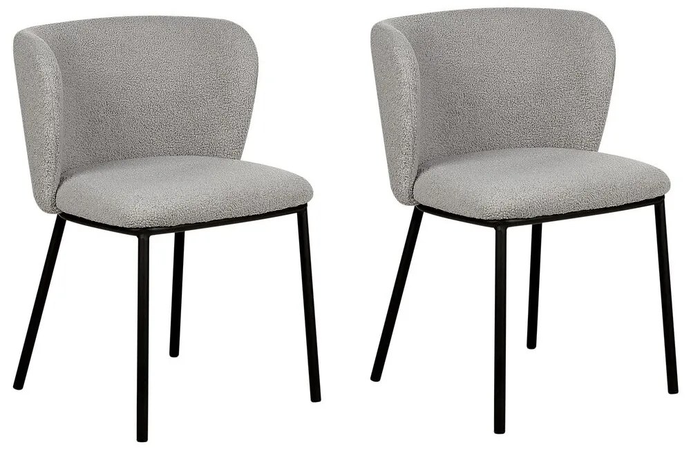 Set 2 buc scaune sufragerie Minik (gri boucle). 1081422