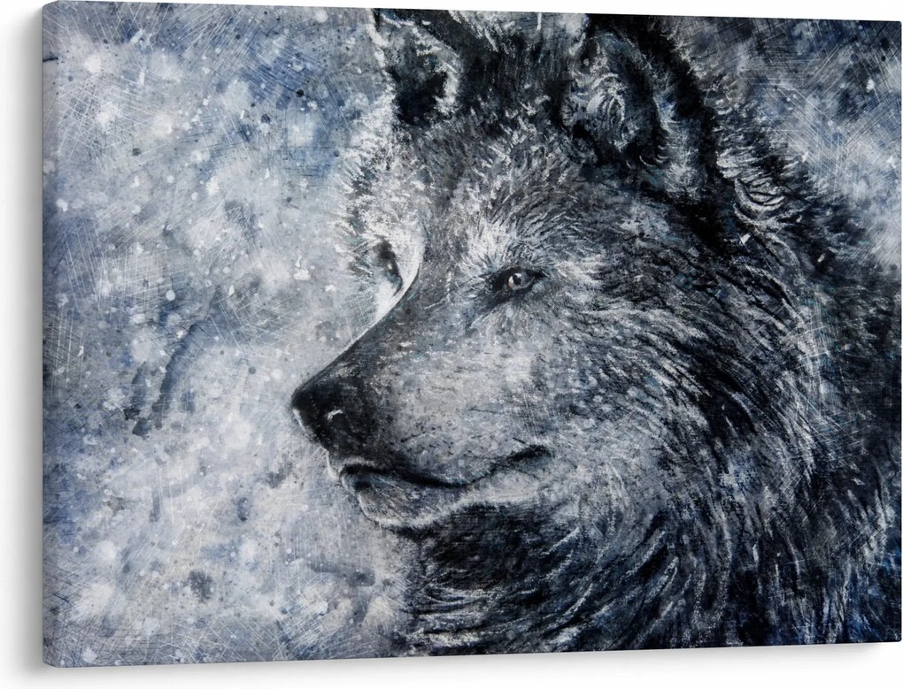 Tablou - Lupul din desene animate (70x50 cm)