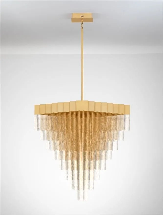 Lustra LED suspendata design modern REVIA aurie