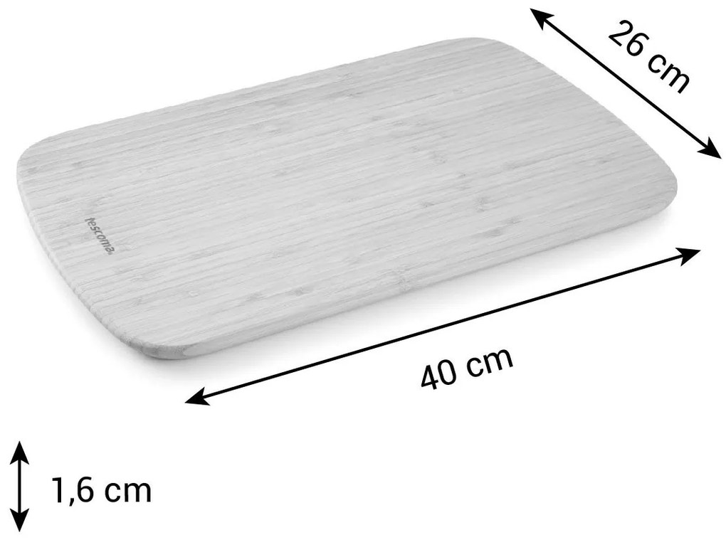 Tescoma Placă de tăiat ONLINE 40 x 26 cm, 40 x 26 cm