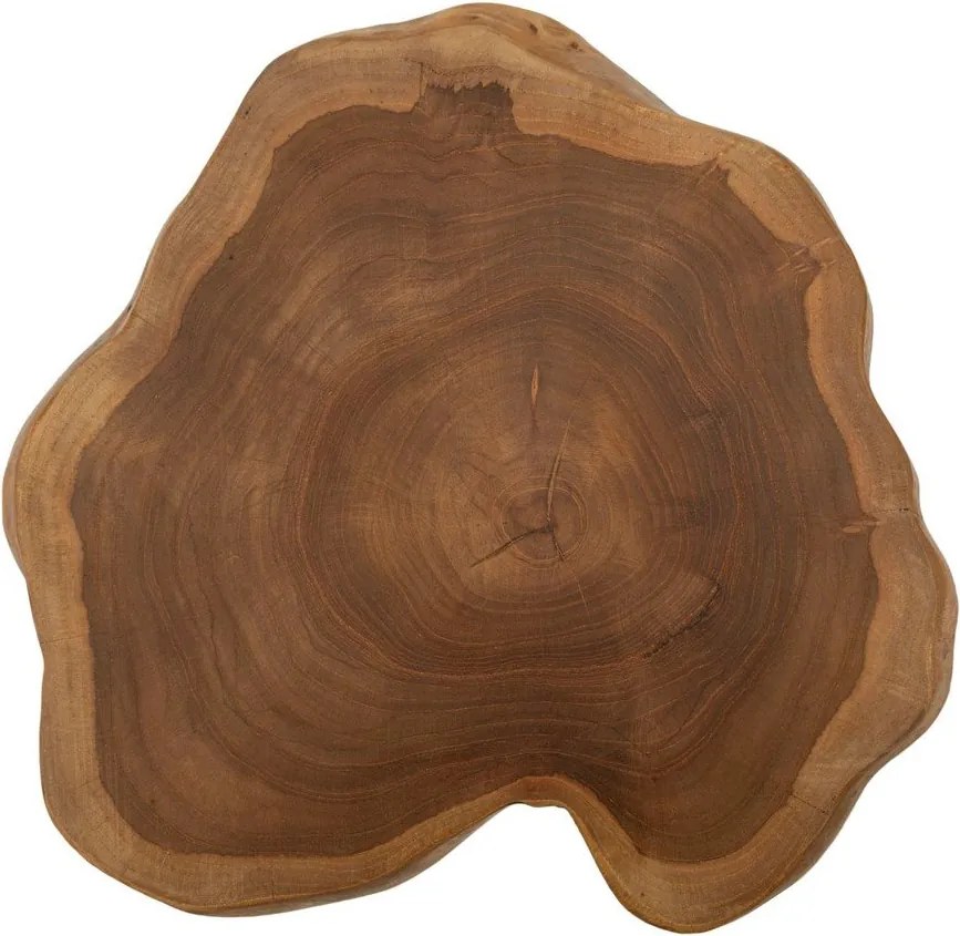 Scaun tip taburet în culoare naturală din lemn de tec Budut – Mauro Ferretti