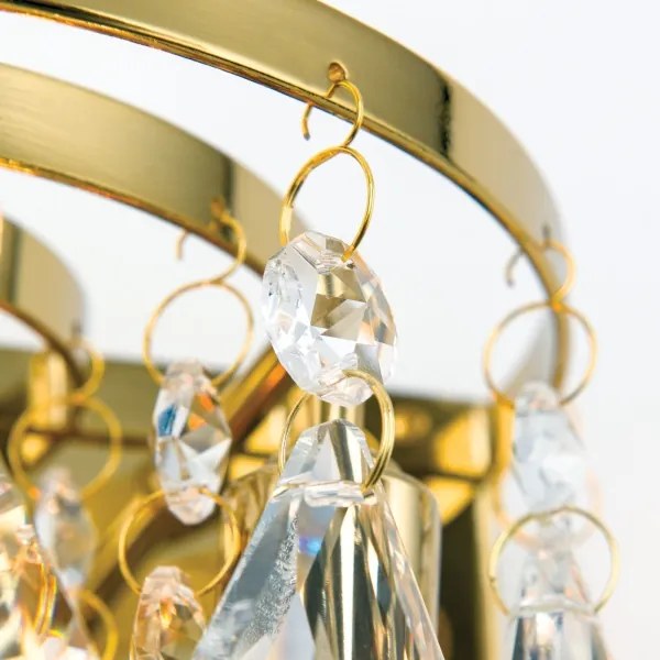 Aplică de cristal Orion WA 2-1369/2 CELESTE 2xG9/40W/230V auriu