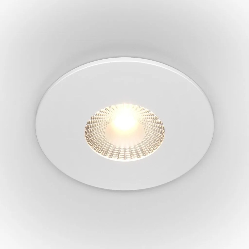 Spot LED incastrabil design tehnic Zen alb