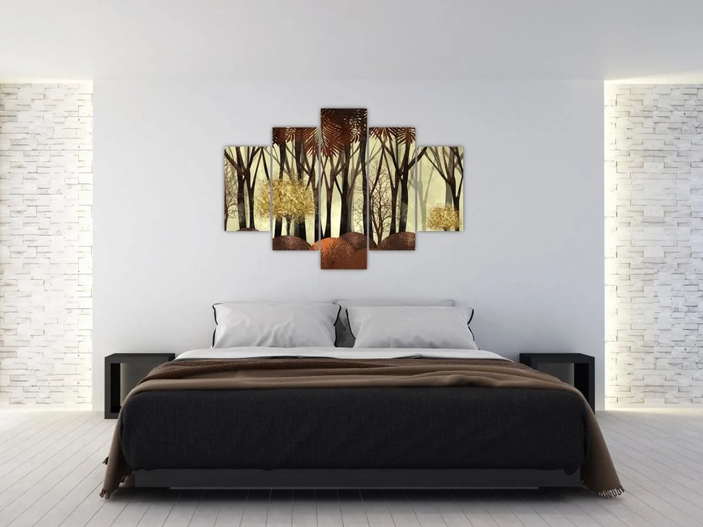 Tablou - Pădure decorativă (150x105 cm)