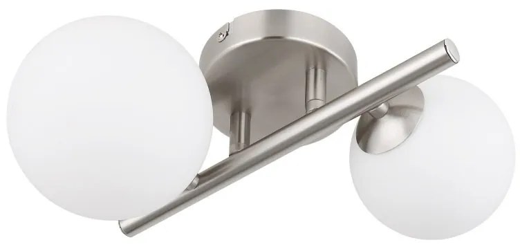 Plafoniera 2L design modern Riha nichel