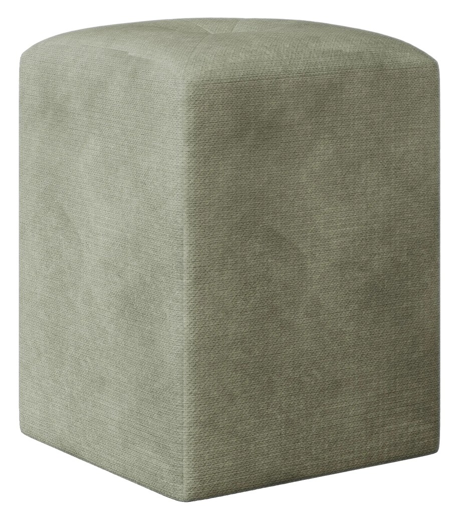 Taburet Tapitat Talin, Kaki, Stofa, L 35 x l 35 x H 45 cm