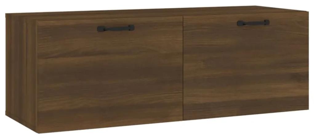 817614 vidaXL Dulap de perete, stejar maro, 100x36,5x35 cm, lemn prelucrat